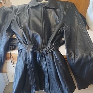 Black Leather Women's Jacket
